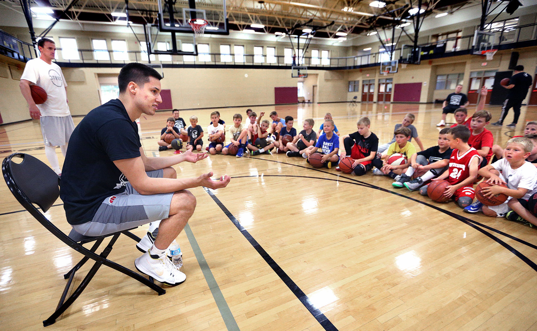 La Crosse Aquinas grad Bronson Koenig hosts basketball camp in hometown